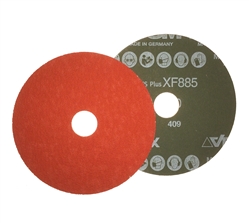 7 in x 7/8 in 120 Grit Ceramic Plus XF885 Resin Fiber Discs